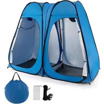 Shower tent, double, 2 rooms, 228.6 × 121.92 × 193.04 cm