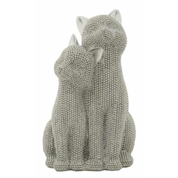Divu kaķu statuete Cats Sparky Couple, 13 × 21 × 10 cm