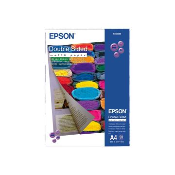 Abpusējs matēts papīrs Epson Double Sided Matte Paper, 50 loksnes, 210 × 297 mm