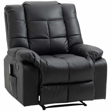 Masāžas krēsls Homcom 94x99x99cm, melnas krāsas