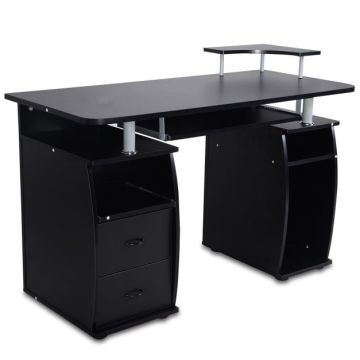 Письменный стол 120x55x85см, черного цвета