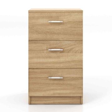 Тумбочка 38x35x66см, светло-коричневого цвета