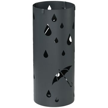 Homcom lietussargu statīvs 17x17x41 cm, tumši pelēkas krāsas