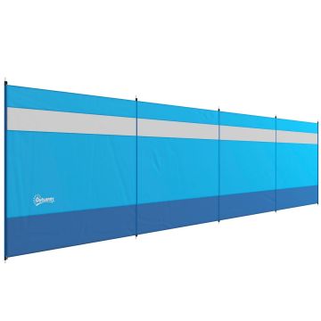 Kempinga vējjaka Outsunny 725x140cm, zila