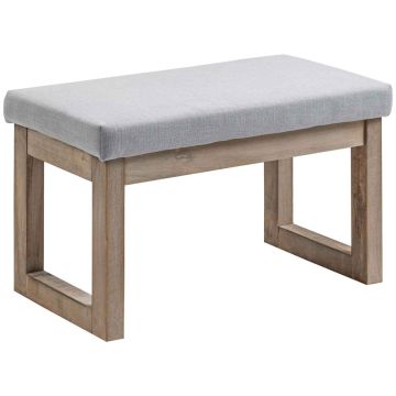 Sol bench Homcom 68x38x42cm, pelēks/gaiši brūns