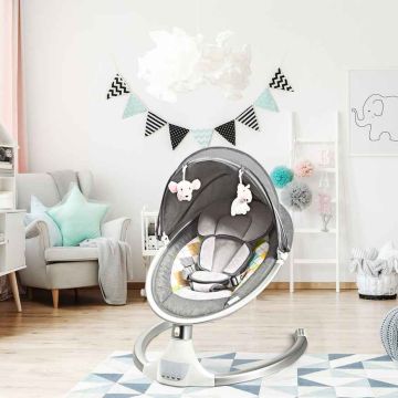 Electric baby rocker, 5 swing amplitudes, 71 × 60 × 70 cm