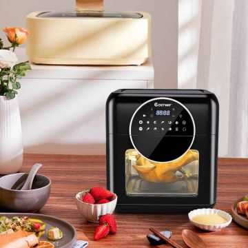 Electric mini oven, 10 l, 8 cooking methods, Black, 33 × 34 × 36 cm