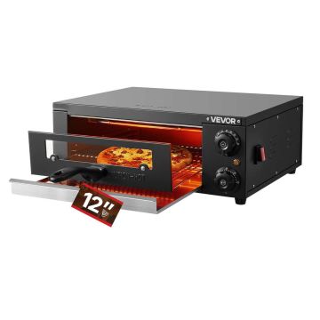 Elektriskā picas krāsns VEVOR PSL-12-EU, 47,5 × 18,7 × 53,6 cm