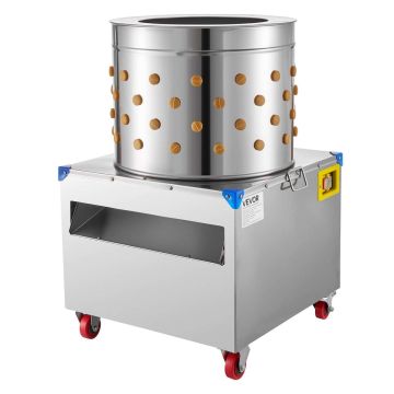 Elektriskā vistu plūkšanas mašīna VEVOR TM50, 106 gumijas pirksti, 560 × 560 × 890 mm