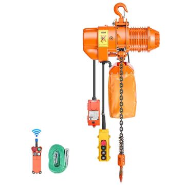 Электрическая цепная таль VEVOR HHBB-0.5T, 500 кг, 460 × 300 × 520 мм