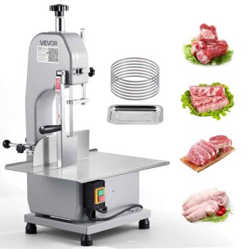 Электрическая ленточная пила для мяса VEVOR, 1500 Вт, 7 лезвий, 45 × 84 × 36 см
