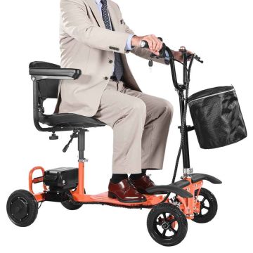 Elektriskais mobilitātes skrejritenis VEVOR BLHZ400-01A, 4 riteņi, 107,2 × 98 × 60 cm