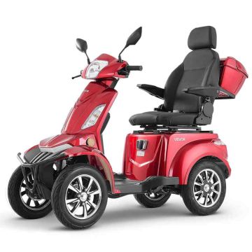 Elektriskais mobilitātes skrejritenis VEVOR VISTA Quater, 4 riteņi, Sarkans, 176 × 120 × 78 cm