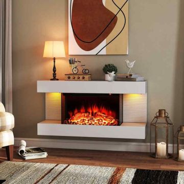 Elektrinis židinys, tripusis, 750 W / 1500 W, 82 × 41,8 × 20,6 cm