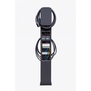 Elektromobiļu uzlādes stacijas stabs VOOL Pro Pole, 220 × 250 × 1550 mm