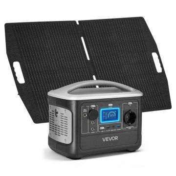 Электрогенератор VEVOR M6, 493 Вт·ч, 7 портов, 27,5 × 23 × 17,5 см