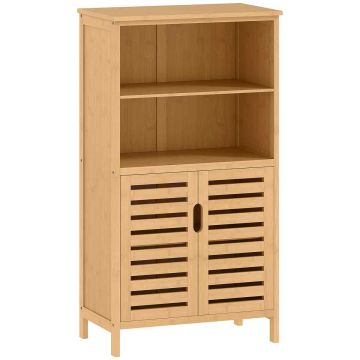 Vannas skapītis Kleankin 50x29x92cm, gaisvi brūnā krāsā
