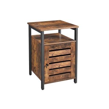Прикроватная тумбочка LET62BX 40 x 40 x 60 см., коричневая