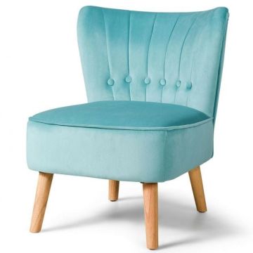 Ergonomic leisure chair without armrests, green, 55x70x73 cm, 7.2 kg