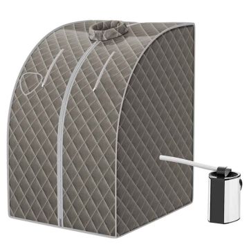 Mini tvaika pirts 78x87x101cm, pelēkas krāsas