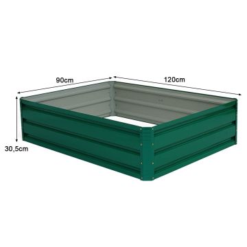 Pacelta dobīte 120x90x30,5cm, zaļā krāsā