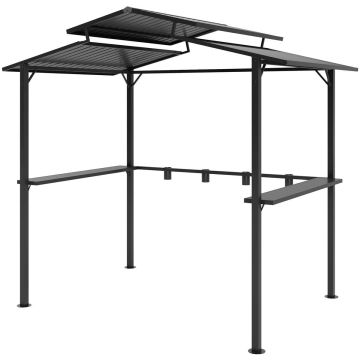 Grila nojume Outsunny 250x160x250cm., melna