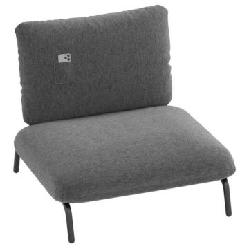 Armchair, 92 cm seat, Grey, 92 × 97 × 82 cm