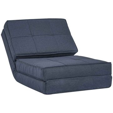 Кресло Homcom 61x73x58см, тёмно-синее