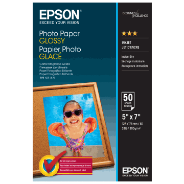 Fotopapīrs Epson Photo Paper Glossy, 50 loksnes, 13 × 18 cm