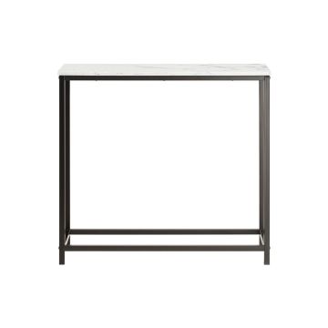 Konsoles galds 80x30x75cm., melnā/baltā krāsā