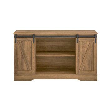 Kumode 120x40x70cm., brūnā/melnā krāsā