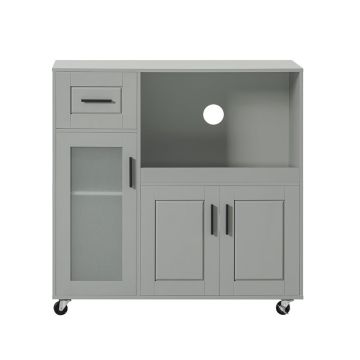 Virtuves skapis 89x40x89cm., pelēks/melns