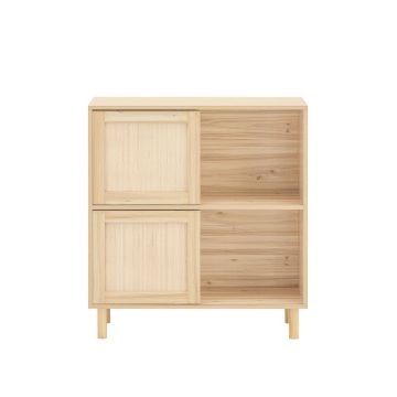 Kumode 80x35x87cm., gaiši brūnā krāsā