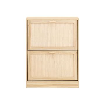 Тумба для обуви 60x24x80см., светло-коричневого/белого цвета
