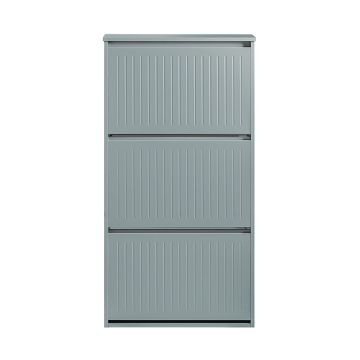 Тумба для обуви 61x26x120см., светло-серого цвета