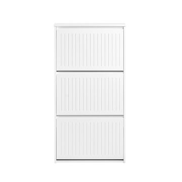 Тумба для обуви 61x26x120см., белого цвета