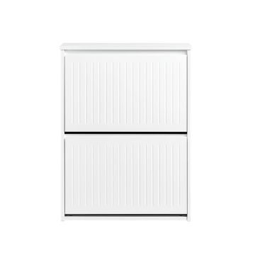 Тумба для обуви 61x26x81см., белого цвета