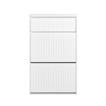 Тумба для обуви 61x26x100см., белого цвета