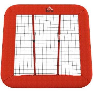 Стена для отражения футбольного мяча Homcom 118x108x120см, красно/черного цвета