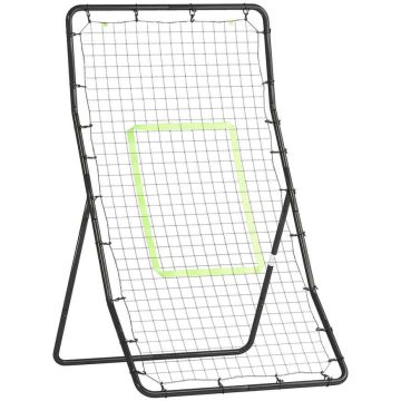 Стена для отскока футбольного мяча Homcom 90x80x140см, черного цвета
