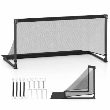 Football goal, size L, Black, 150 × 71 × 76 cm