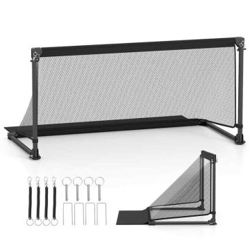 Football goal, size M, Black, 120 × 57 × 60 cm