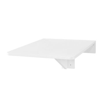 Складной настенный стол 70x45x26см., белого цвета