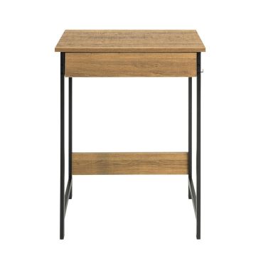 Письменный стол 60x40x77см., черного/светло-коричневого цвета