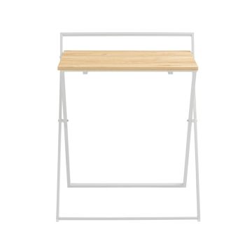 Складной письменный стол 63x45x77см., белого/светло-коричневого цвета