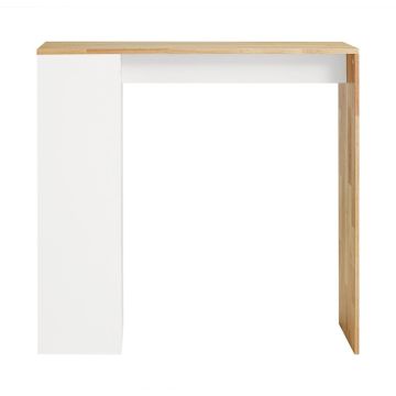 Bāra galds 108x40x105cm., baltā/gaiši brūnā krāsā
