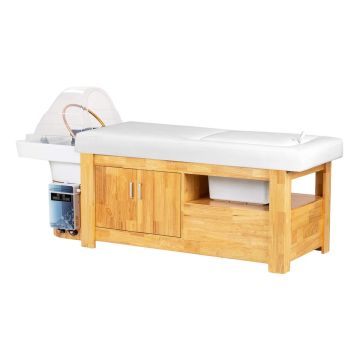 Galvas SPA dīvāns Gabbiano Bali, Ar mazgāšanas staciju, Balts