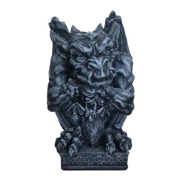 Gargulas dārza figūra Relaxdays, Pelēka, 42 × 28 × 28 cm