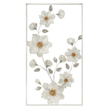 Dzelzs sienas dekoratīvā plāksne FLIX, 50 × 90,5 × 5,5 cm