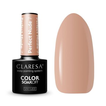 Gēla laka CLARESA PERFECT NUDE 7, Smilškrāsas